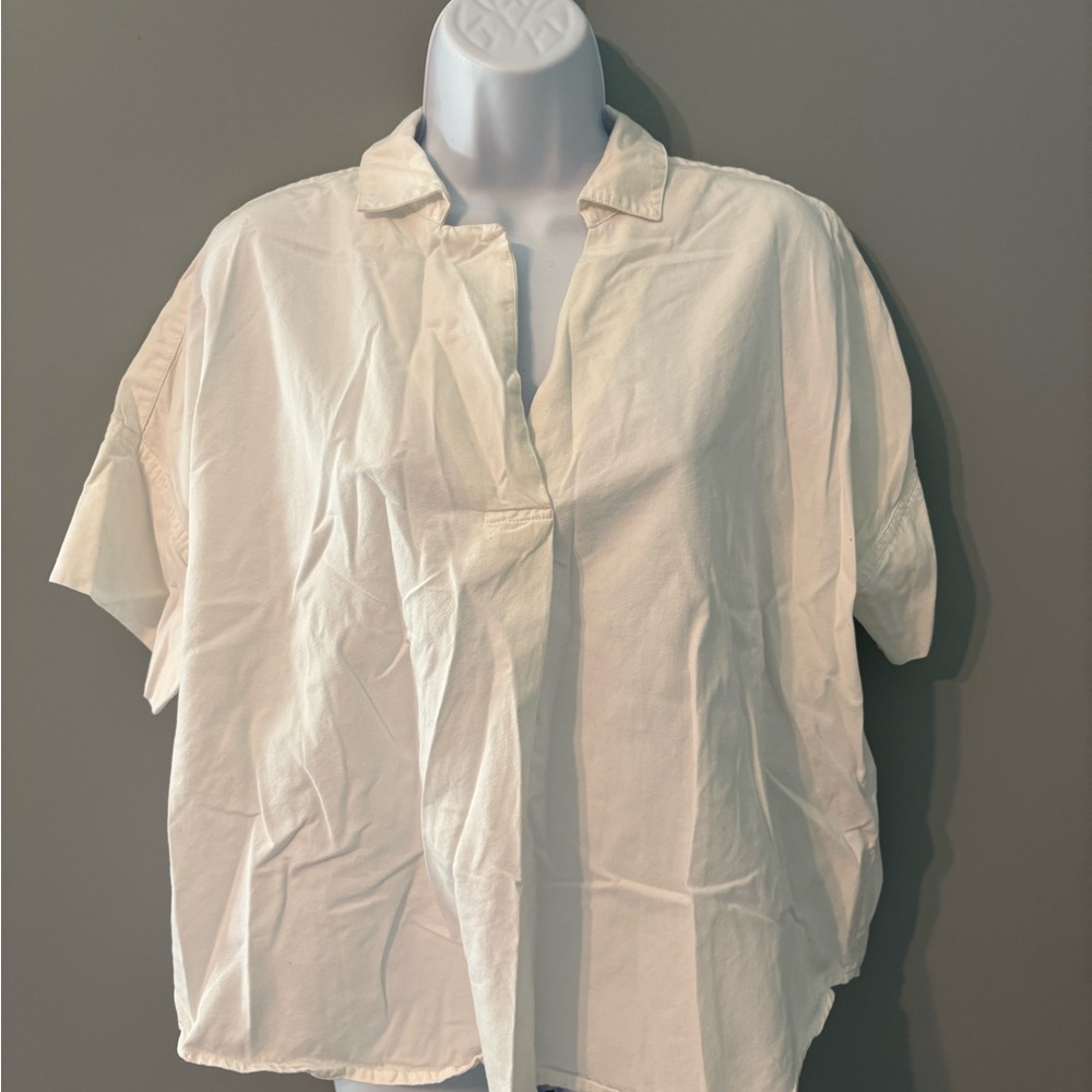 Madewell Casual White Button Down Shirt